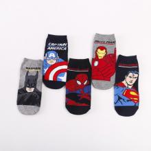 Batman Spider Super Iron man movie cotton socks a pair