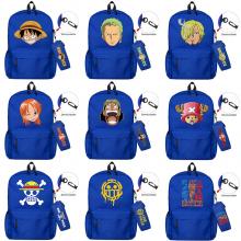 One Piece anime backpack bag + pen bag