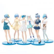 Re:Life in a different world from zero rem figures set(6pcs a set)(OPP bag)