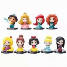 Princess anime figures set(9pcs a set)(OPP bag)