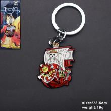 One Piece Thousand Sunny anime key chain/necklace