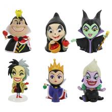Maleficent Ursula Evil Queen anime figures set(6pcs a set)(OPP bag)