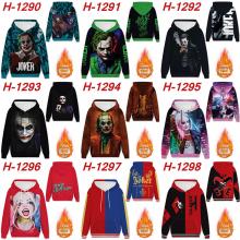 Suicide Squad JOKEY thickened and cashmere hoodie sweater cloth
