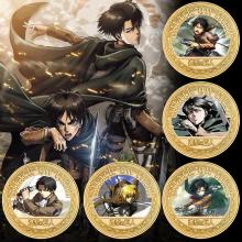 Attack on Titan anime Lucky coin decision coin collect coins