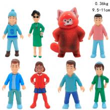 Turning Red anime figures set(8pcs a set)(OPP bag)