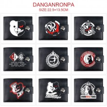 Dangan Ronpa anime card holder magnetic buckle wallet purse