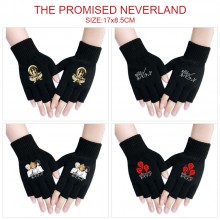 The Promised Neverland anime cotton half finger gloves a pair