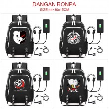 Dangan Ronpa USB charging laptop backpack school bag