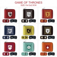 Game of Thrones zipper wallet purse
