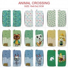 Animal Crossing game long zipper wallet purse