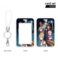 Sword Art Online anime UV ID cards holders cases key chain
