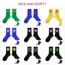 Rick and Morty anime cotton socks(price for 5pairs)