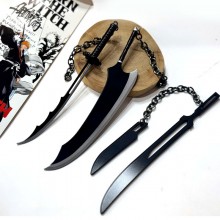 Bleach anime mini weapon sword knife key chain 18CM