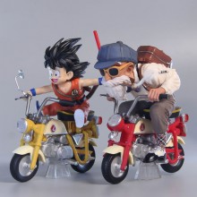 Dragon Ball Son Goku Master Roshi ride motorcycle ...