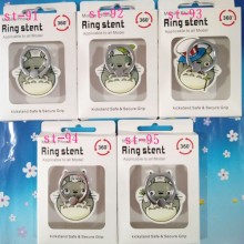 Totoro anime mobile phone ring iphone finger ring round