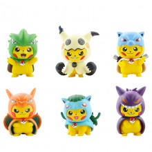 Pokemon Pikachu anime figures set(6pcs a set)(OPP bag)