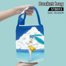 Hatsune Miku cylinder bucket shaped handbags shoulder bag