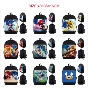 Sonic the Hedgehog nylon backpack bag