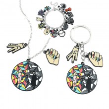 Wednesday Addams key chain/necklace/bracelet/earrings