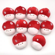 4inches Super Mario red mushroom plush dolls set(10pcs a set)