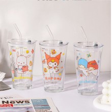 Sanrio Melody kitty Cinnamoroll Kuromi anime glass cup