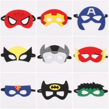 Super Hero Iron Spider Super Man Batman children cosplay felt masks