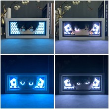 Blue Lock anime 3D LED light box RGB remote control lamp