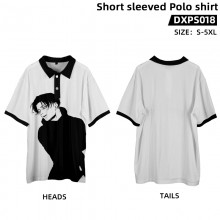 Attack on Titan anime short sleeved polo t-shirt t shirts
