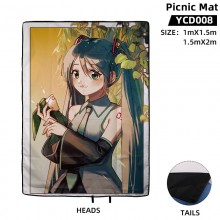 Hatsune Miku anime waterproof cloth camping picnic mat pad