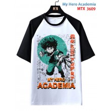 My Hero Academia anime raglan sleeve cotton t-shirt t shirts