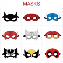 Super Hero Iron Spider Super Man Batman cosplay felt masks eye patch