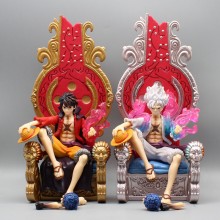 One Piece Emperors Nika Luffy Throne Sitting anime figure