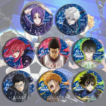 Blue Lock anime brooch pins set(8pcs a set)58MM