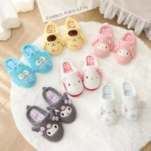 Melody kitty Cinnamoroll Kuromi Pochacco plush shoes slippers