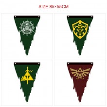 The Legend of Zelda game triangle pennant flags 85CM