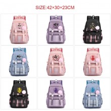 Puella Magi Madoka Magica anime checkered backpack bags