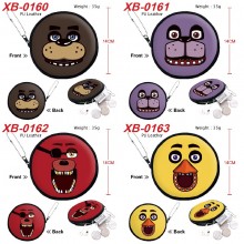 Five Nights at Freddy's pu zipper round wallet coin purse