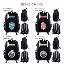 SPY x FAMILY anime USB charging laptop backpack school bags