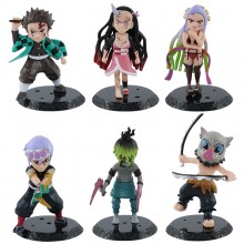 Demon Slayer anime figures set(6pcs a set)(OPP bag)
