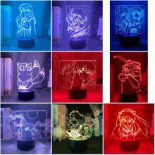 Inuyasha Anime Acrylic Figure 3D Lamp USB Night Li...