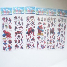 Spider Man anime 3D stickers(price for 10pcs mixed)