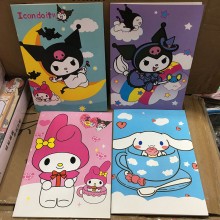 Sanrio Melody kitty Cinnamoroll Kuromi anime notebooks set(price for 20pcs)