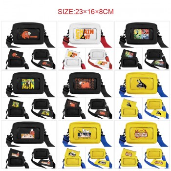 Chainsaw Man anime pvc transparent packs satchel shoulder bags