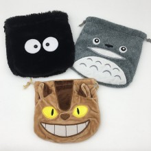 Totoro anime plush drawstring bag 17cm