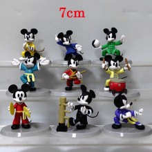 Mickey Mouse kung fu anime figures set(9pcs a set)...
