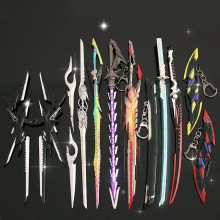 Swallowed Star anime mini weapon knife alloy swords key chain