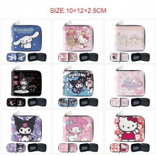 Sanrio Melody kitty Cinnamoroll Kuromi anime zipper wallet purse