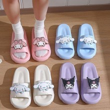 Sanrio Melody Cinnamoroll Kuromi anime plush shoes slippers
