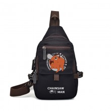 Chainsaw Man anime canvas chest pack bags