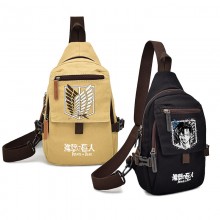 Attack on Titan anime canvas chest pack bags